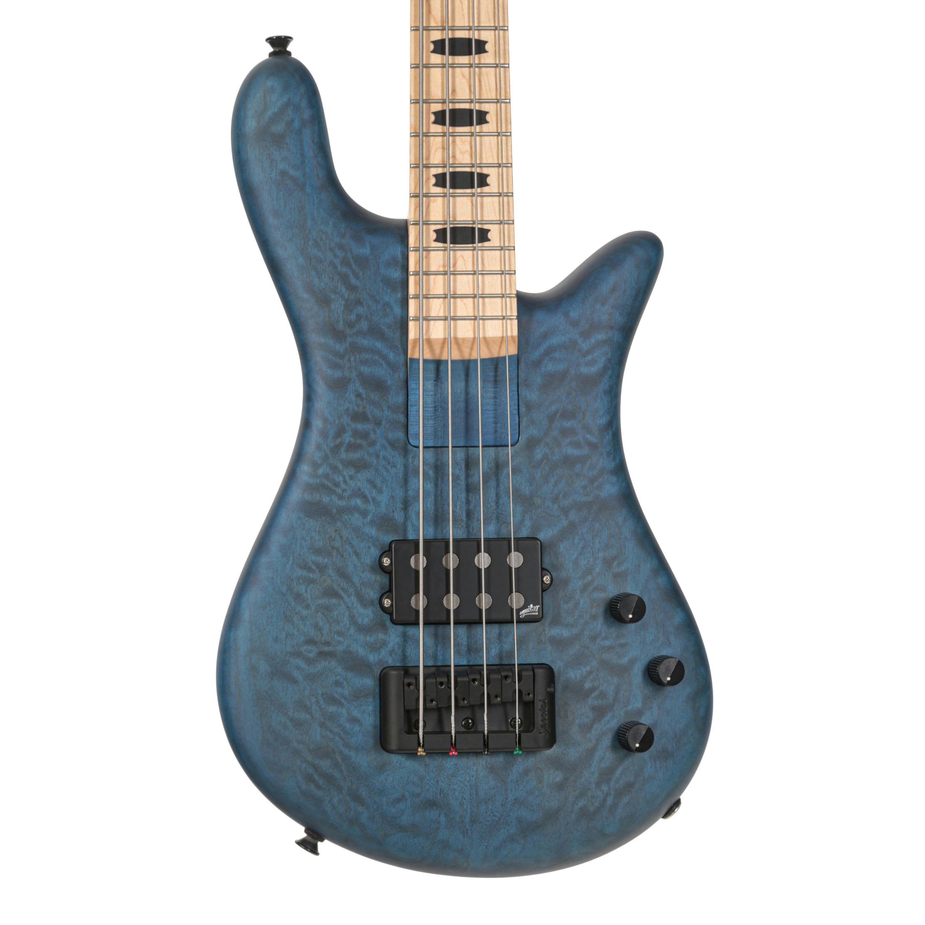 Spector Bass Rebop 4 MM In Trans Blue Stain Matte With Aguilar